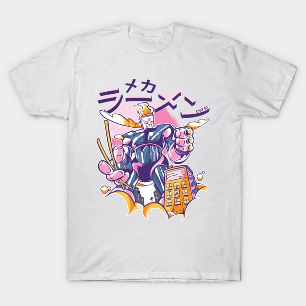 Mecha Ramen T-Shirt by TheRealestDesigns